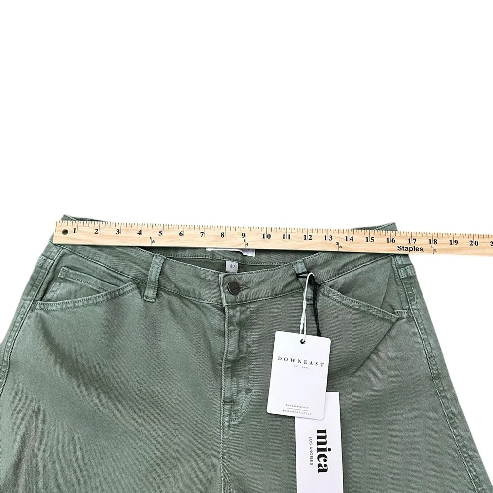 Mica Los Angeles Downeast WideLeg Cargo Jeans. Green. Size: 30 (12) NWT - Picture 12 of 12